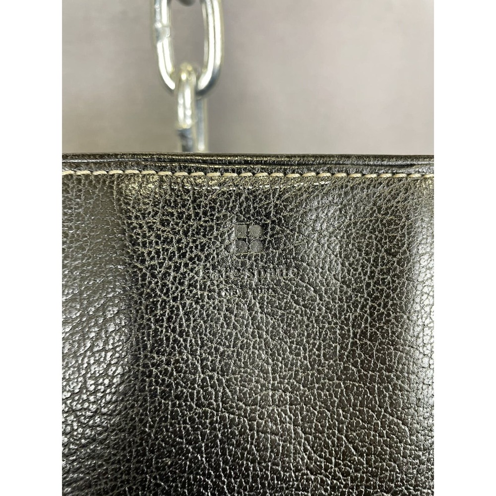 Vintage Kate Spade‎ Black Leather Purse Shoulder Bag Handbag - Picture 10 of 14